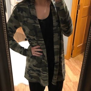 NWOT Camo Lightweight Cardigan